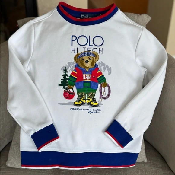 POLO Ralph Lauren Kids HI TECH Bear Limited Edition Sweatshirt - Picture 1 of 8